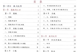 小学数学 学霸笔记 1-6年级考点知识总结